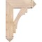 Ekena Millwork Merced Arts and Crafts Smooth Bracket w/ Offset Brace, Douglas Fir, 7 1/2"W x 22"D x 30"H BKT0806X22X30MRC03SDF - alternate 2
